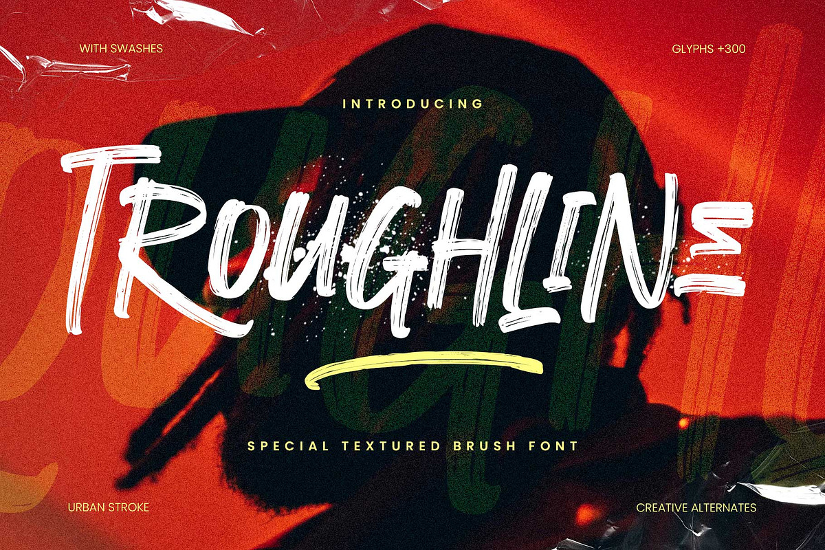 Troughline - Freestyle Brush Font, a Handwritten Font by Arterfak Project (Photo 1 of 13)