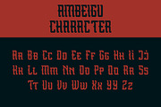 Ambeigu Vintage Display Font, a Blackletter Font by IHDSTD (Thumbnail 7 of 9)
