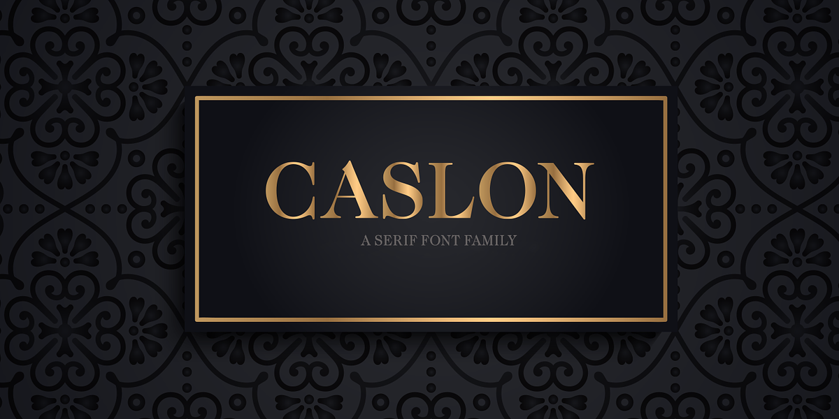 Caslon FS, a Serif Font by FontSite Inc. (Photo 1 of 4)