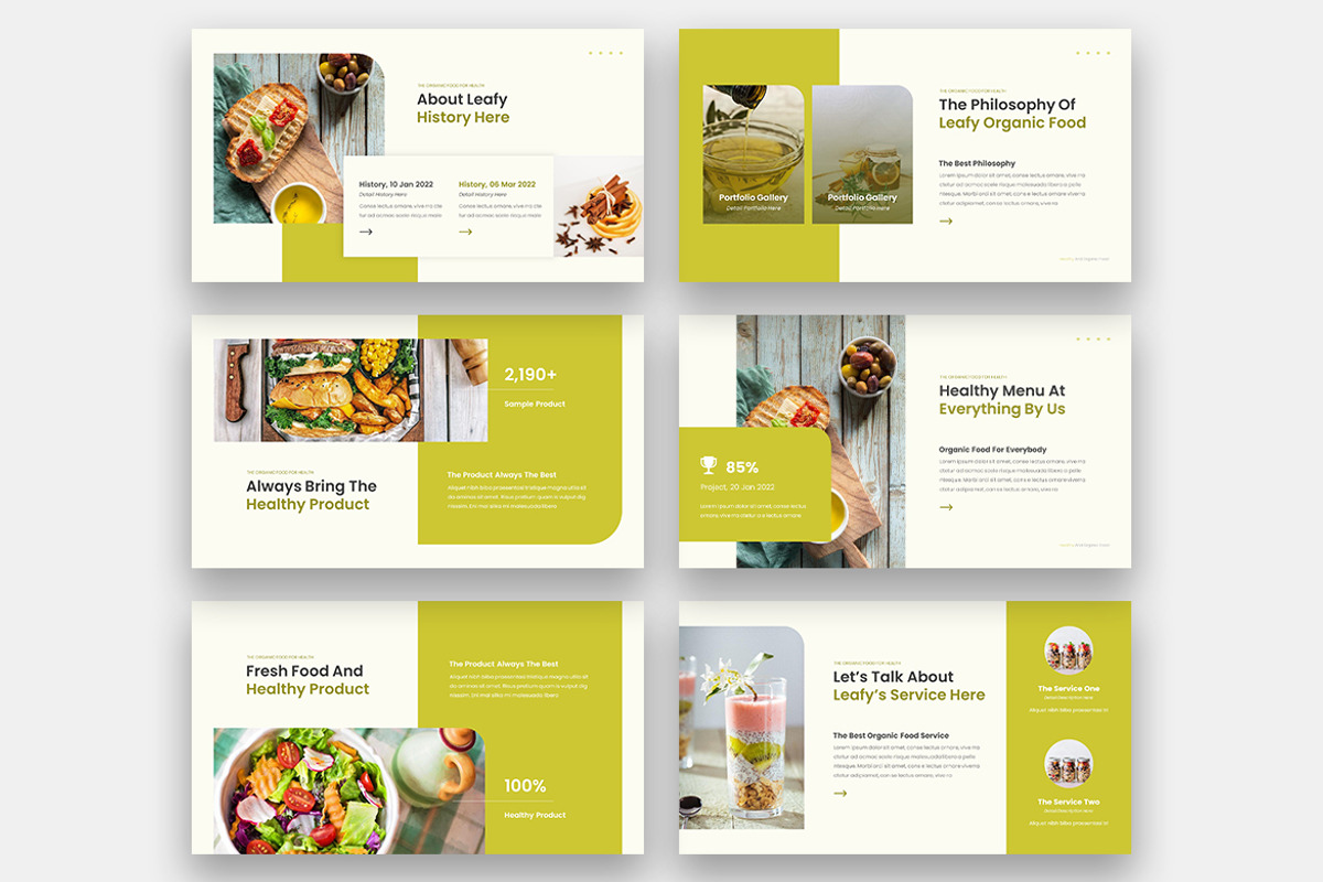 Leafy Organic Food Keynote, a Presentation Template by kerismaker (Photo 4 of 6)