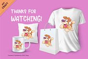 Cartoon Dog Walking. Clipart., an Animal Illustration by KENO Mascots (Thumbnail 3 of 3)