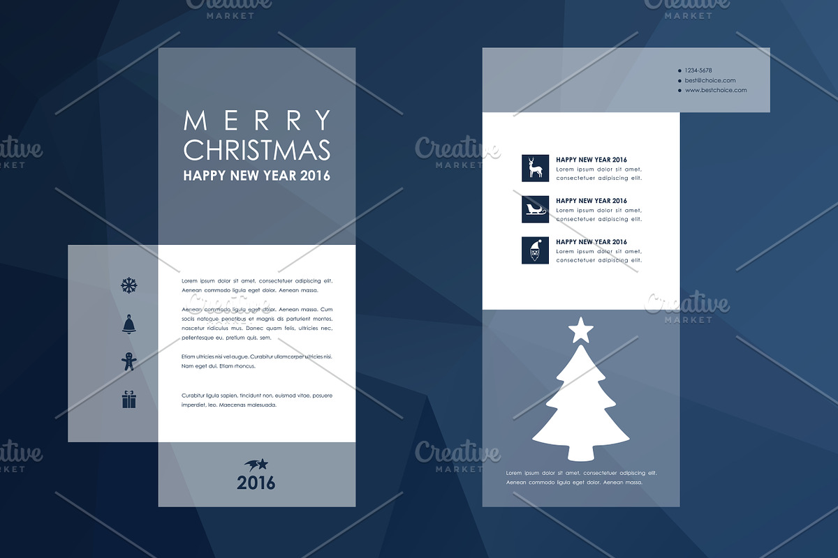 Merry Christmas Brochures, a Brochure Template by Palau (Photo 19 of 49)