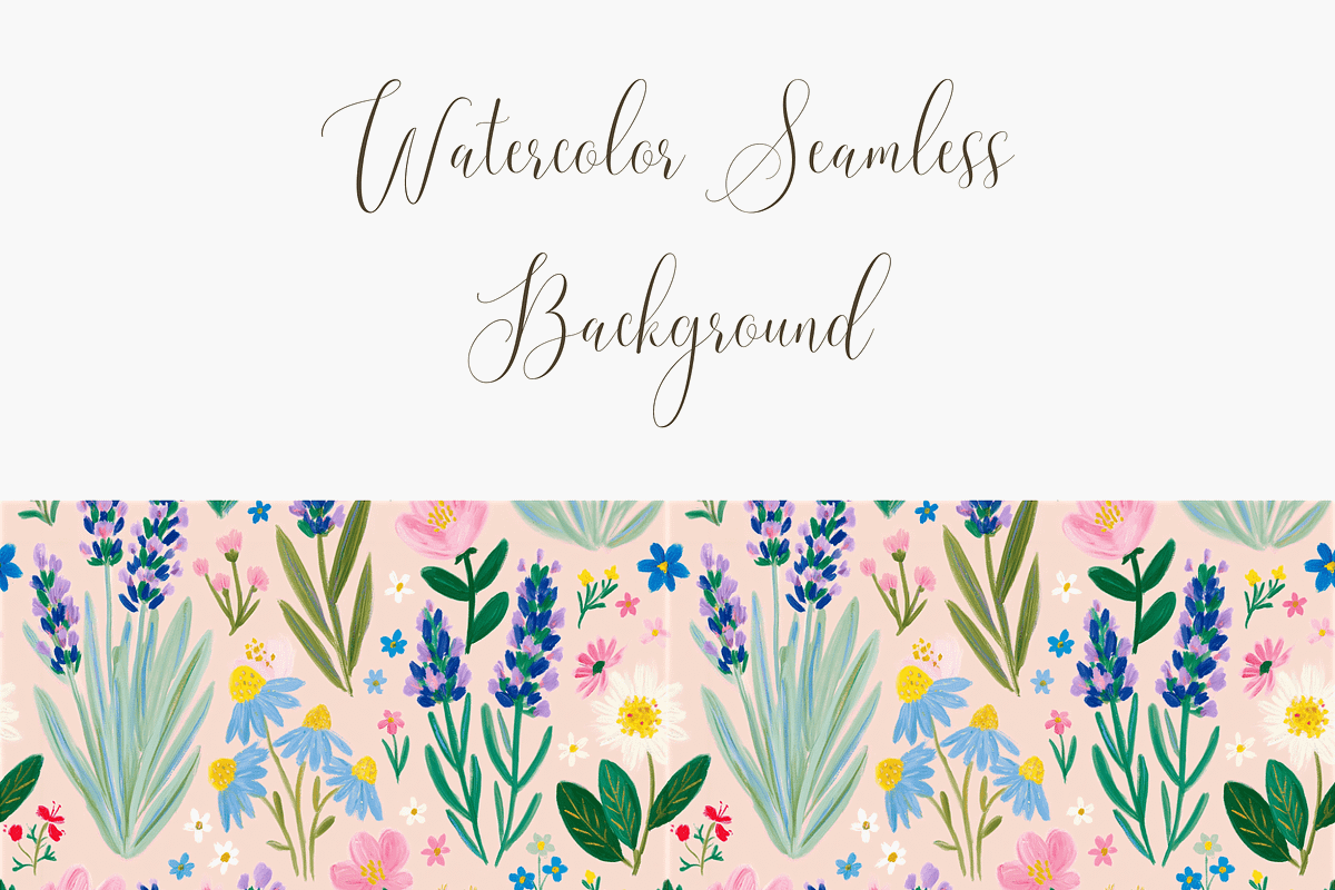 Lavender Floral Seamless Pattern PNG, a Pattern Graphic by Pati Charm Studio (Photo 3 of 6)