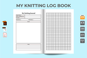 Knitting Info Notebook KDP Interior