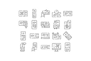 Air travel boarding pass and flight, an Object Graphic by pikepicture