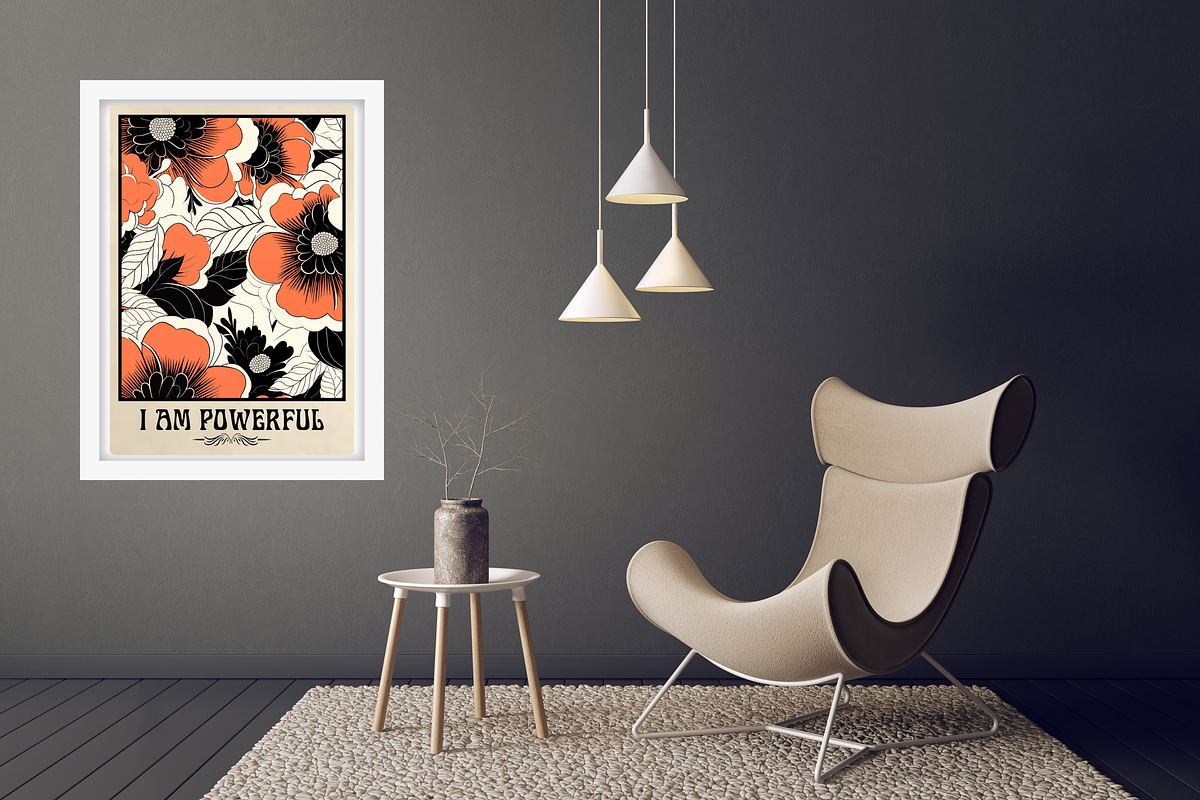 35 Vintage Floral Affirmation Prints, a Decorative Illustration by Emerald Eyes Design (Photo 6 of 9)