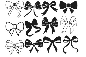 Ribbon Bows Set 6 Procreate Brush