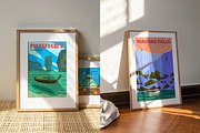 Travel Posters. Mega Bundle., a Decorative Illustration by Red Monkey (Thumbnail 7 of 20)