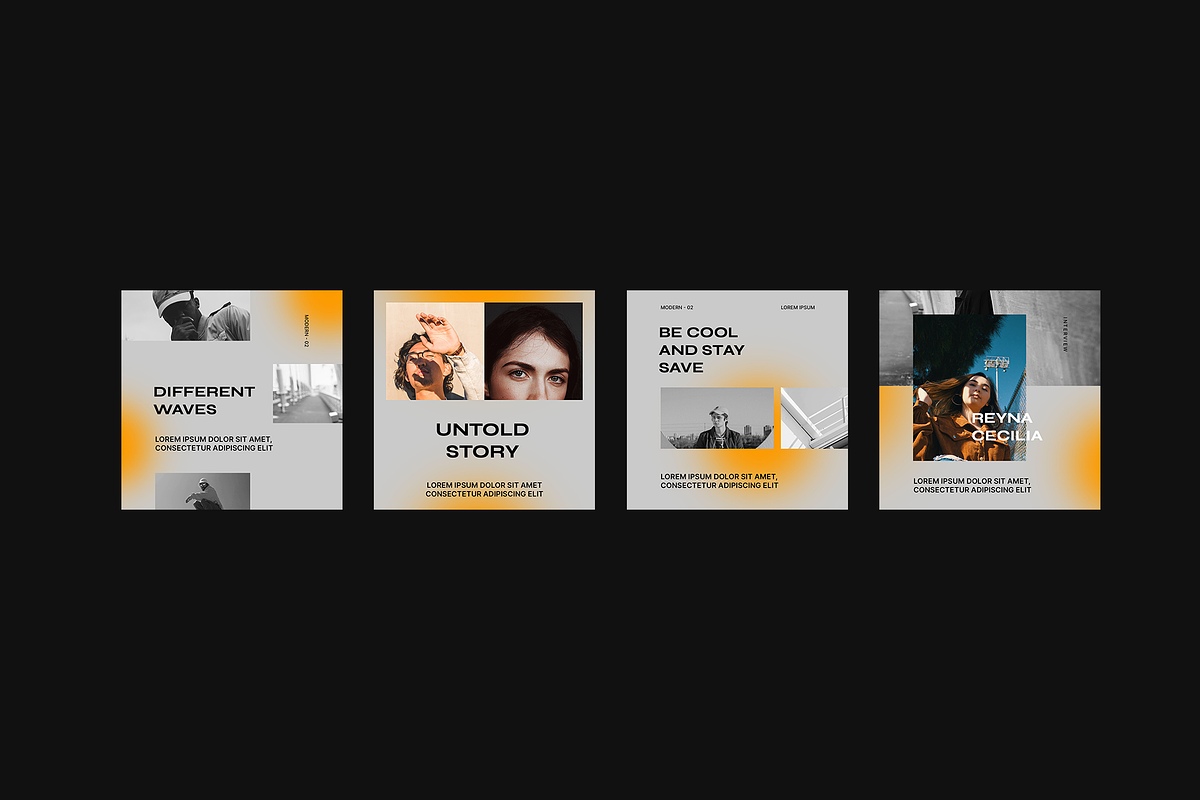 MDRN 02 Instagram Templates, a Social Media Template by Visula Co (Photo 4 of 6)