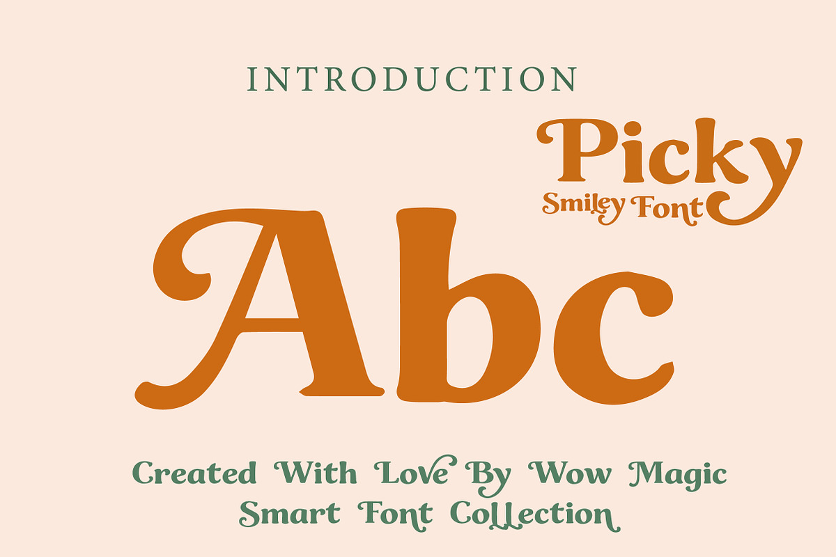 Picky Smiley Font, a Sans Serif Font by Wow Magic (Photo 2 of 3)