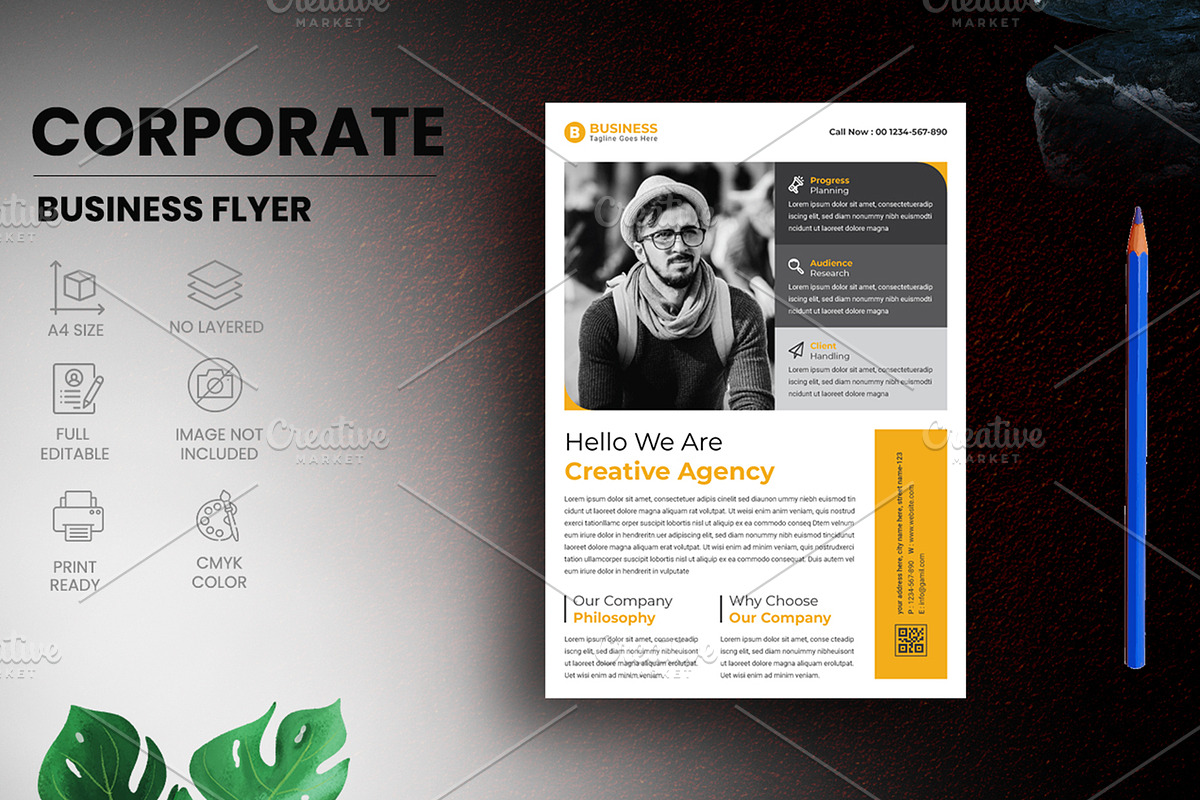Business Flyer, a Flyer Template by creative-som (Photo 1 of 3)
