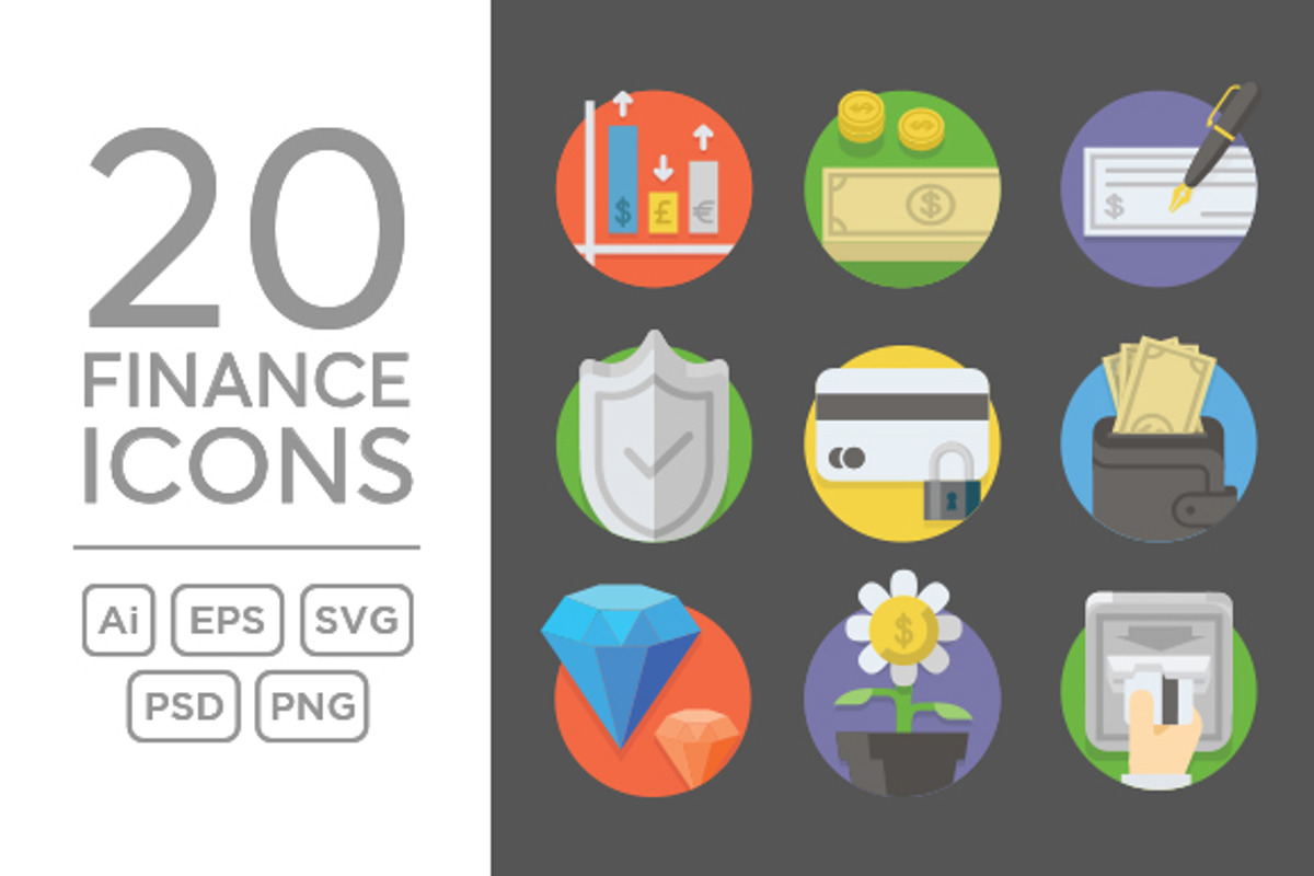 20 Finance Icons, an Icon by kucingklawu
