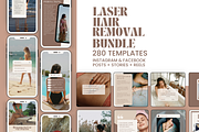 Laser Hair Removal Marketing, a Social Media Template by EliteMatidi (Thumbnail 1 of 7)