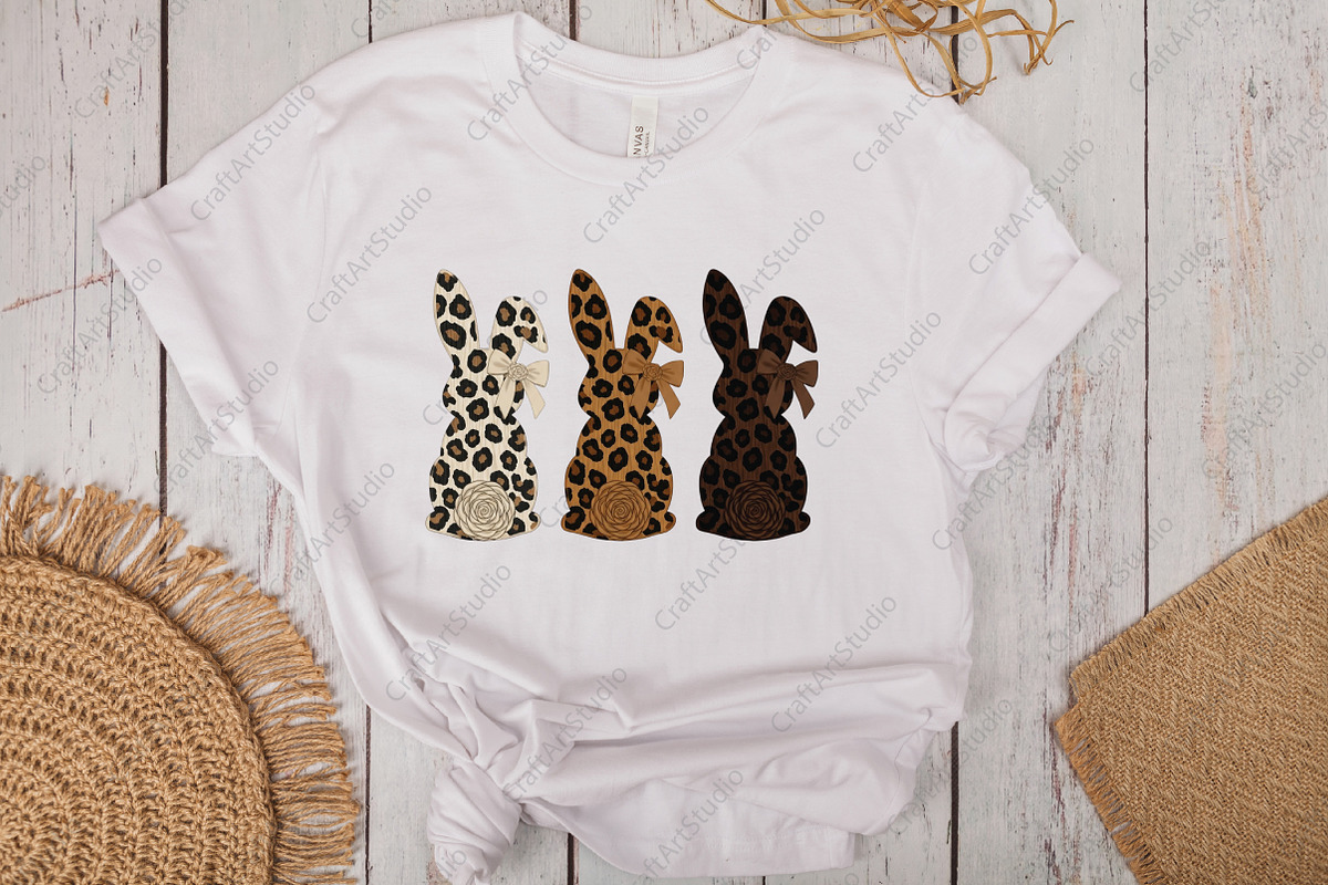 Hand Painted Leopard Easter Bunny, an Illustration by CraftArtStudio (Photo 3 of 4)