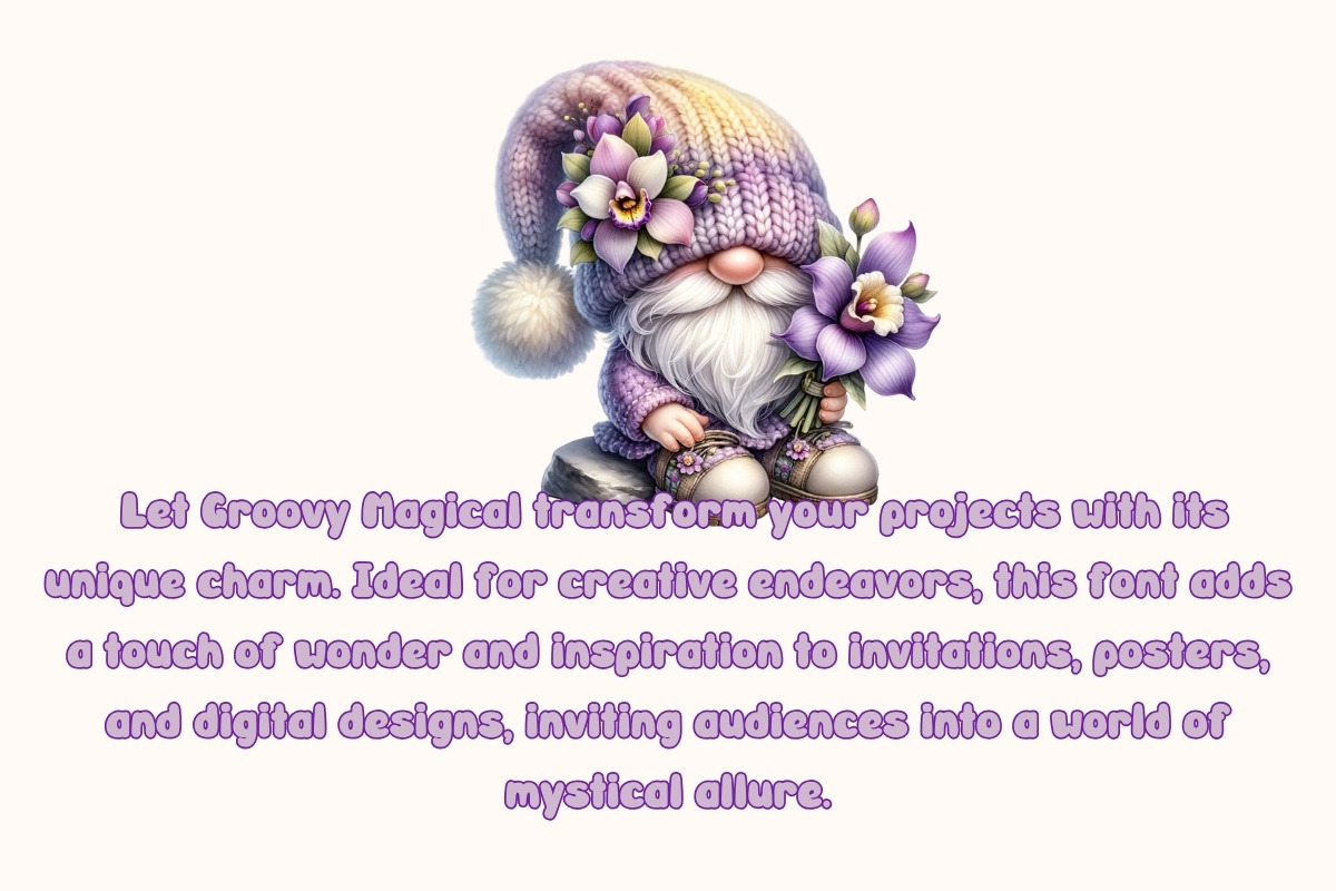 Groovy Magical - Handwritting, a Handwritten Font by Charmingbear59.design (Photo 4 of 5)