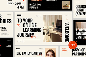 Online Course Education Powerpoint, a Presentation Template by fakhroo