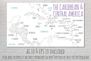 3x Caribbean Illustrated Vector Maps, an Education Illustration by asantosg (Thumbnail 4 of 5)