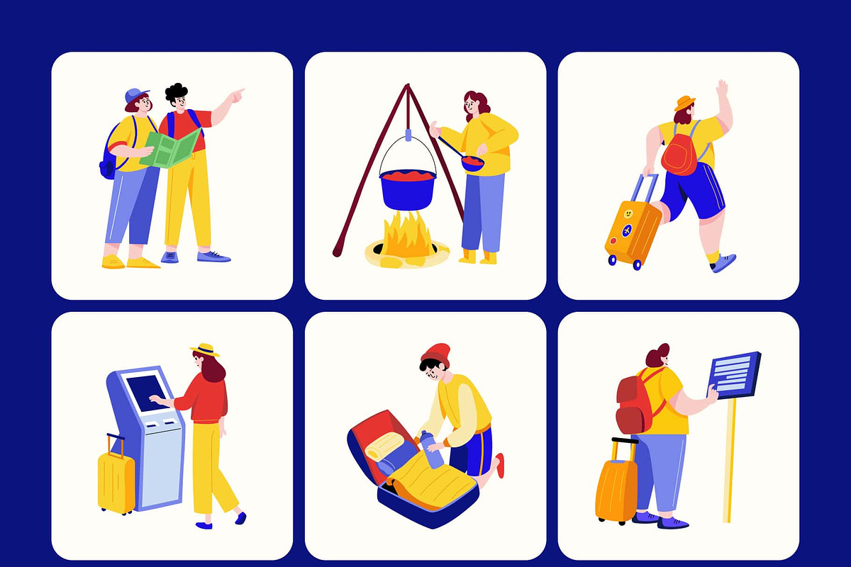Travel illustration Art, a Person Illustration by Vectors Market (Photo 8 of 9)