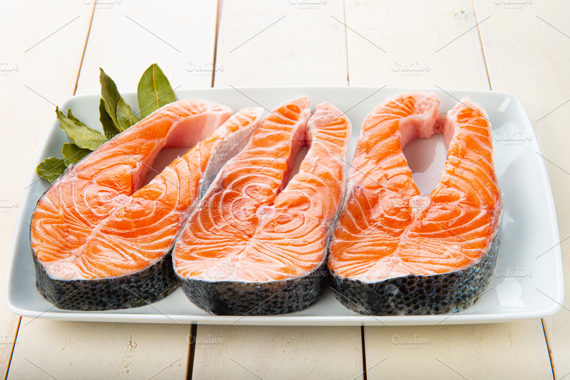 Fresh salmon fillets, a Food & Drink Photo by Angel Simon Photography