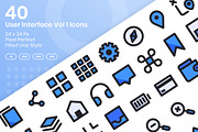 40 Interface Vol 1 - Filled Line, an Outline Icon by Kmg Design (Thumbnail 1 of 2)