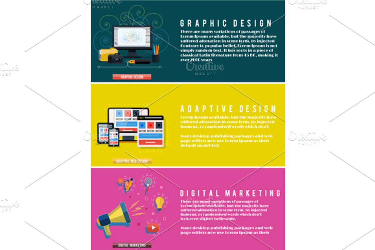Icons for web design, seo, digital