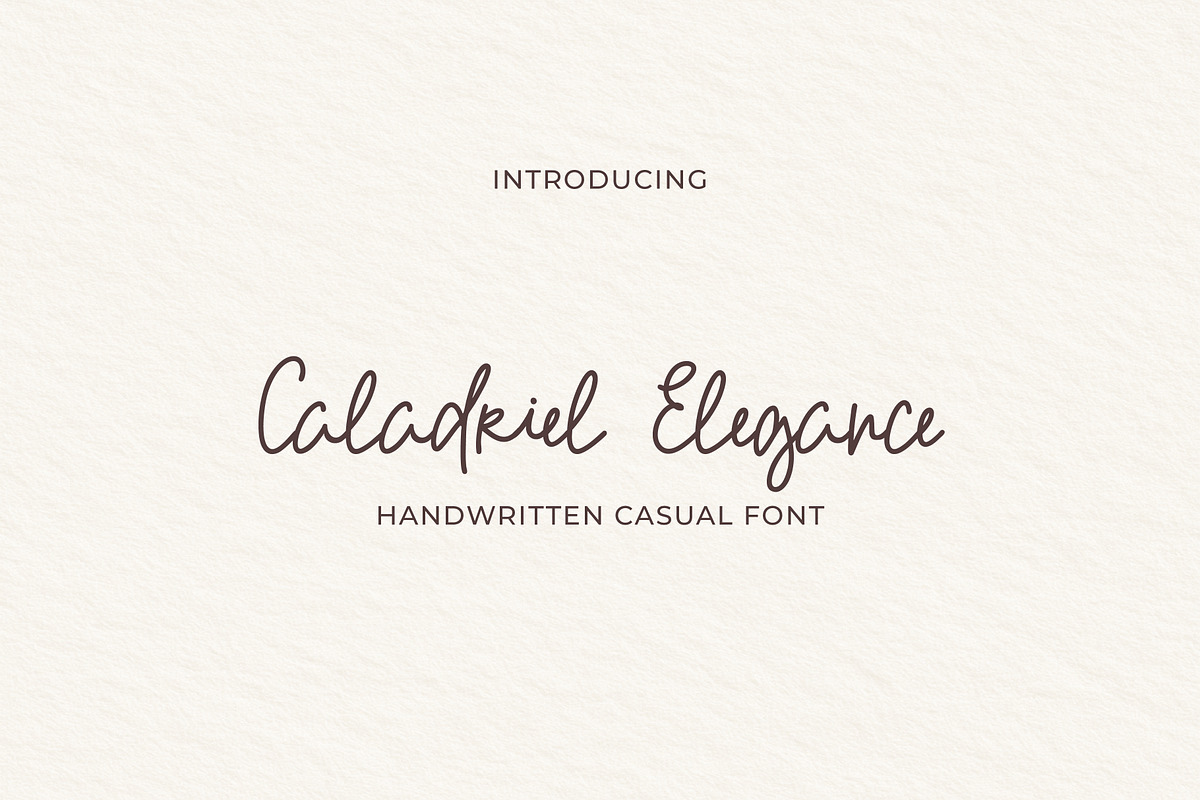 Caladriel Elegance Font, a Handwritten Font by AnnArt (Photo 1 of 11)