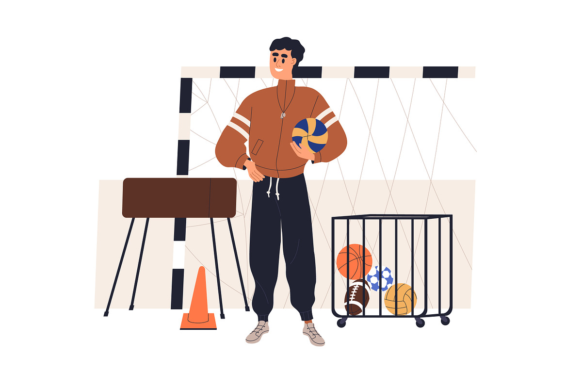 School teachers in classrooms set, an Education Illustration by Good Studio (Photo 3 of 15)