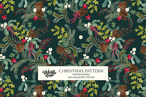 Green Christmas Pattern