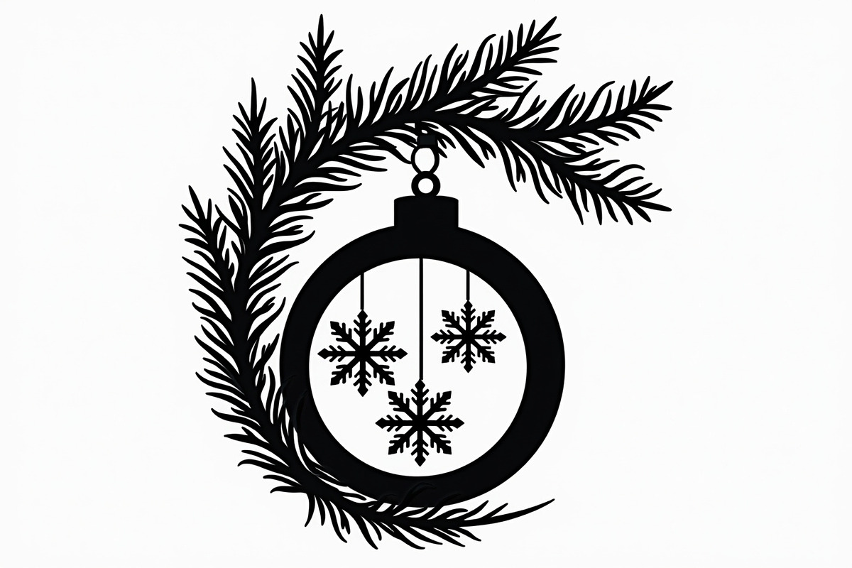 Christmas Ornament Laser Cut Design, a Graphic by balal (Photo 6 of 16)