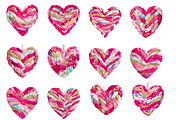 Latch Hook Yarn Crochet Heart clipa, an Illustration by Designworld (Thumbnail 2 of 5)