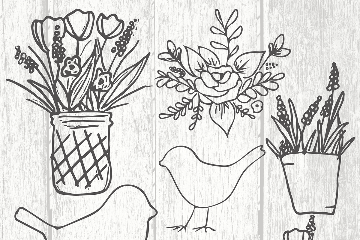 Rustic Home Decor - 50+ Handrawn Vec, a Decorative Illustration by TheLegacyBrandingCo (Photo 9 of 9)