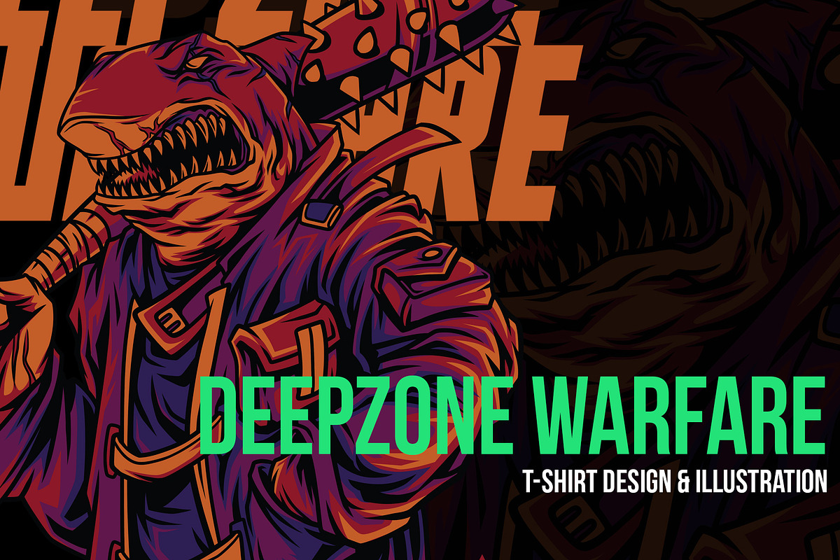 Deepzone Warfare Mutant Illustration, an Animal Illustration by badsyxn (Photo 1 of 5)