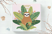 Cute Sloths Prints & Patterns, an Animal Illustration by Dasha_D (Thumbnail 1 of 13)