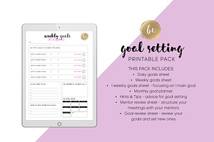 Goal Setting - Printable Planner