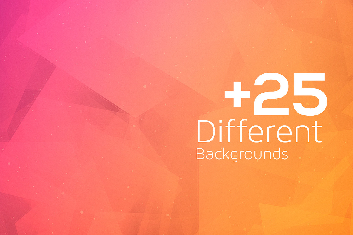 +25 Polygon Colorful Backgrounds v2, a Background Graphic by BIBIART (Photo 4 of 8)