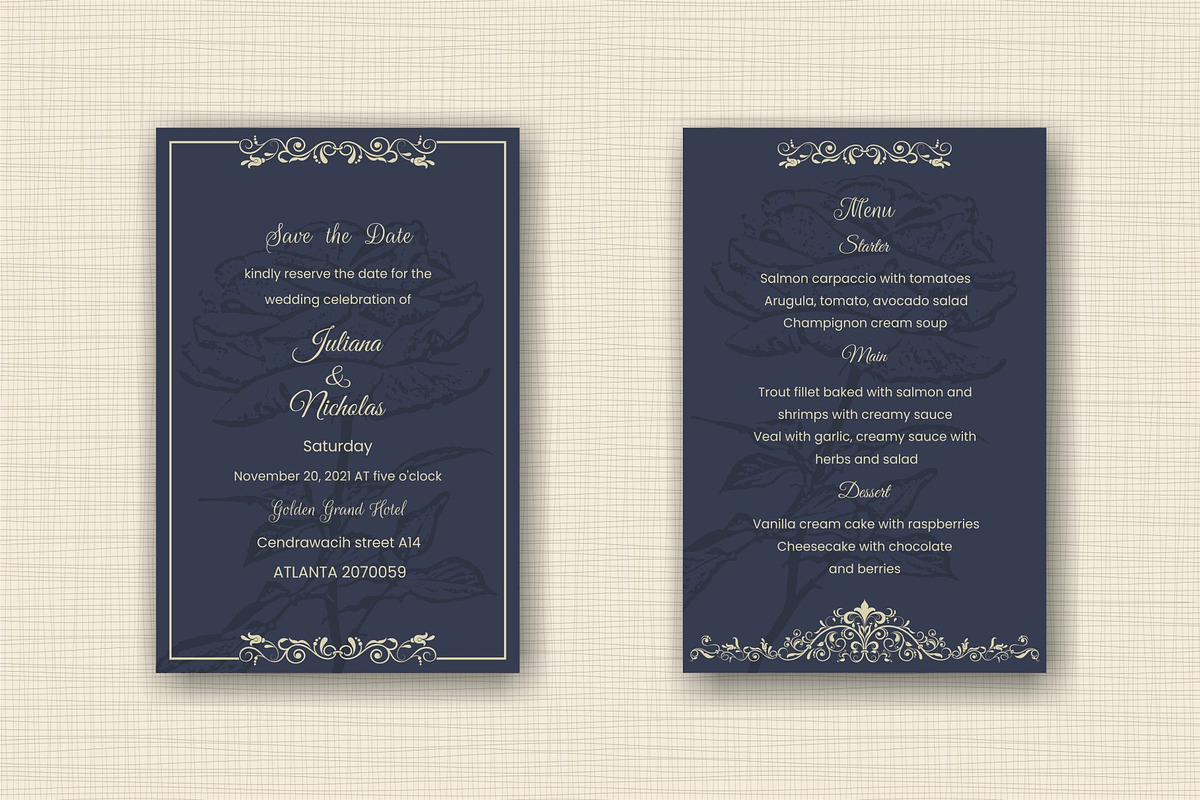 Wedding Invitation set, an Invitation Template by NataLito (Photo 3 of 5)
