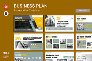 Business Pale Presentation Layout, a Presentation Template by Seeing-art