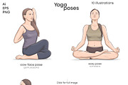 Yoga poses VECTOR illustrations, a Healthcare Illustration by Natalka Dmitrova art (Thumbnail 5 of 5)