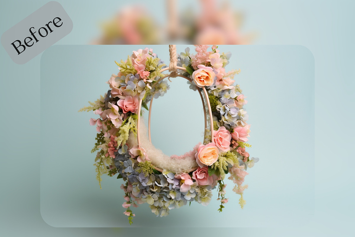 15Floral Swing Themed Baby Backdrops, a Layer Style Add-On by NSTUDIO (Photo 8 of 9)