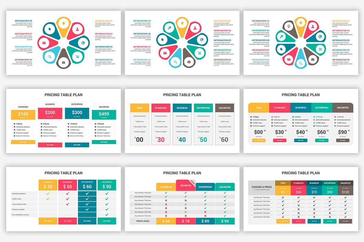 Creative PowerPoint Infographics, a Presentation Template by SlideOne (Photo 8 of 9)