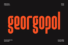 Georgopol – Condensed Retro Font