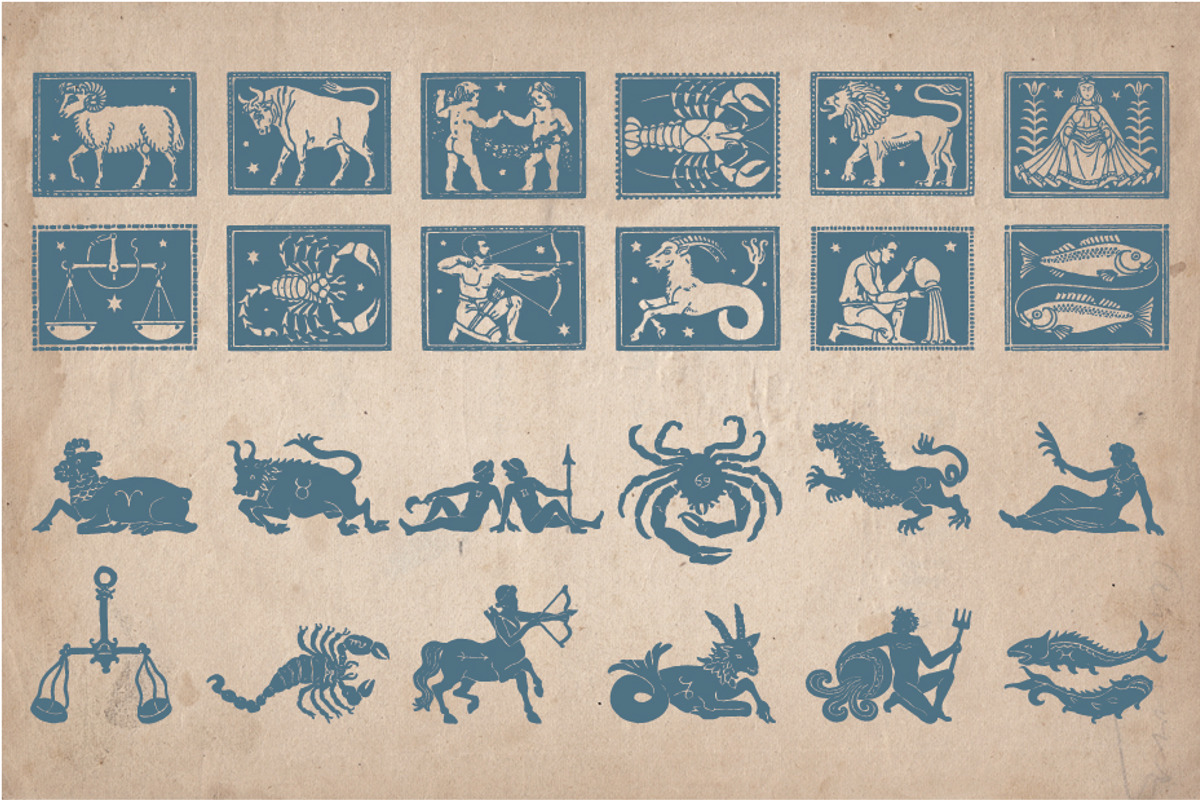 Vintage Astrology Illustrations, an Education Illustration by Mr Vintage (Photo 2 of 5)