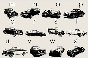 Cars Dingbats Font