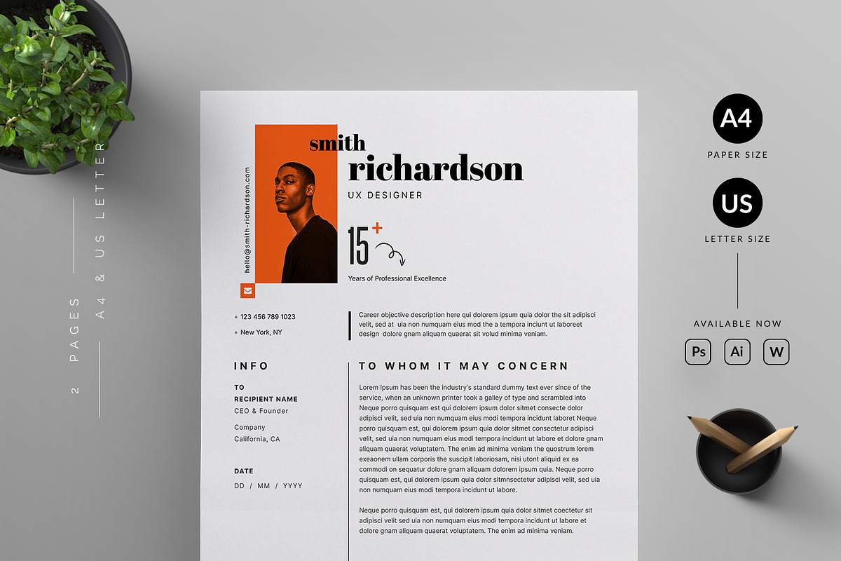Resume/CV Bundle, a Resume Template by Reuix Studio (Photo 19 of 21)