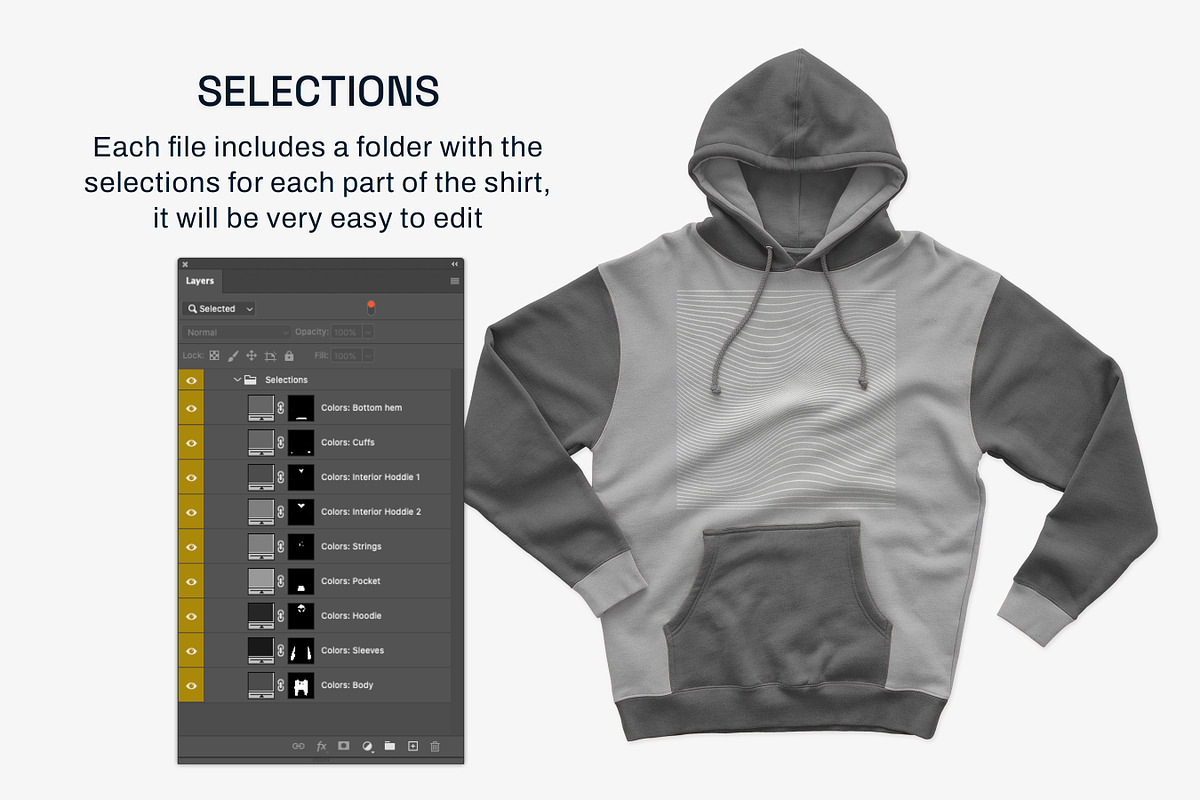 IND4000 Hooded Pullover Mockups, a Shirt Mockup by GraphicHero (Photo 6 of 9)