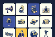 Cinema and Theatre Icon Set, a Decorative Illustration by Creative Stall (Thumbnail 8 of 8)