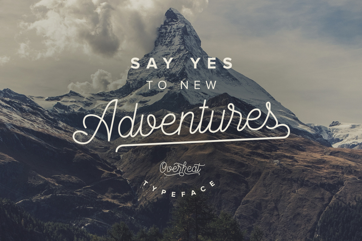 Overheat Typeface preview 2