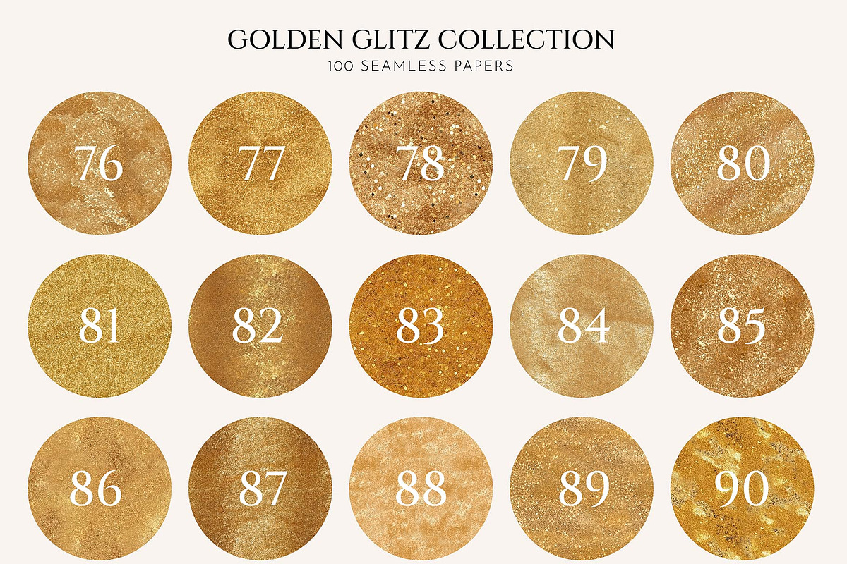 Golden Glitz Gold Seamless Textures, a Texture Graphic by Julia Dreams (Photo 7 of 8)