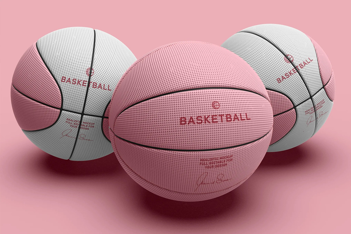 Basketball Mockup, an Advertising Mockup by skybluecreative (Photo 2 of 2)