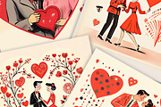 1960s Love Charm - Retro V-Day Art, an Illustration by Fun Digital (Thumbnail 4 of 5)